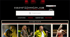 Desktop Screenshot of concertlivewire.com