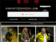 Tablet Screenshot of concertlivewire.com